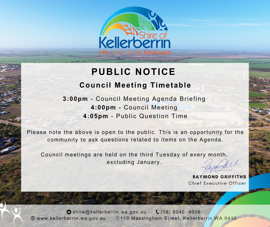 COuncil Meetining Timetable