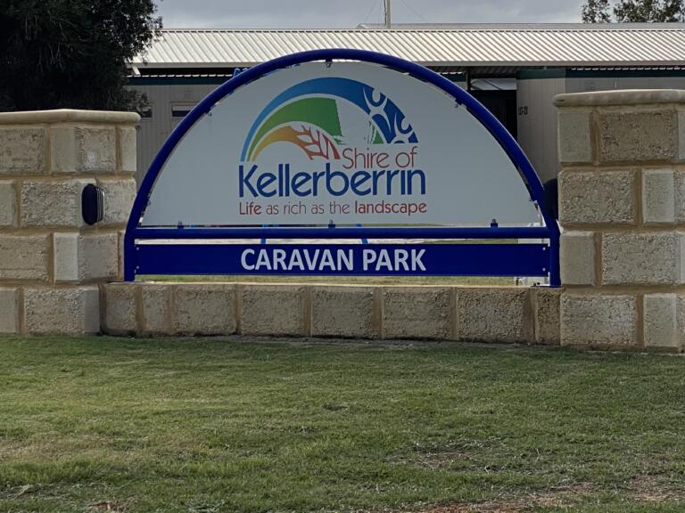 Caravan Park sign
