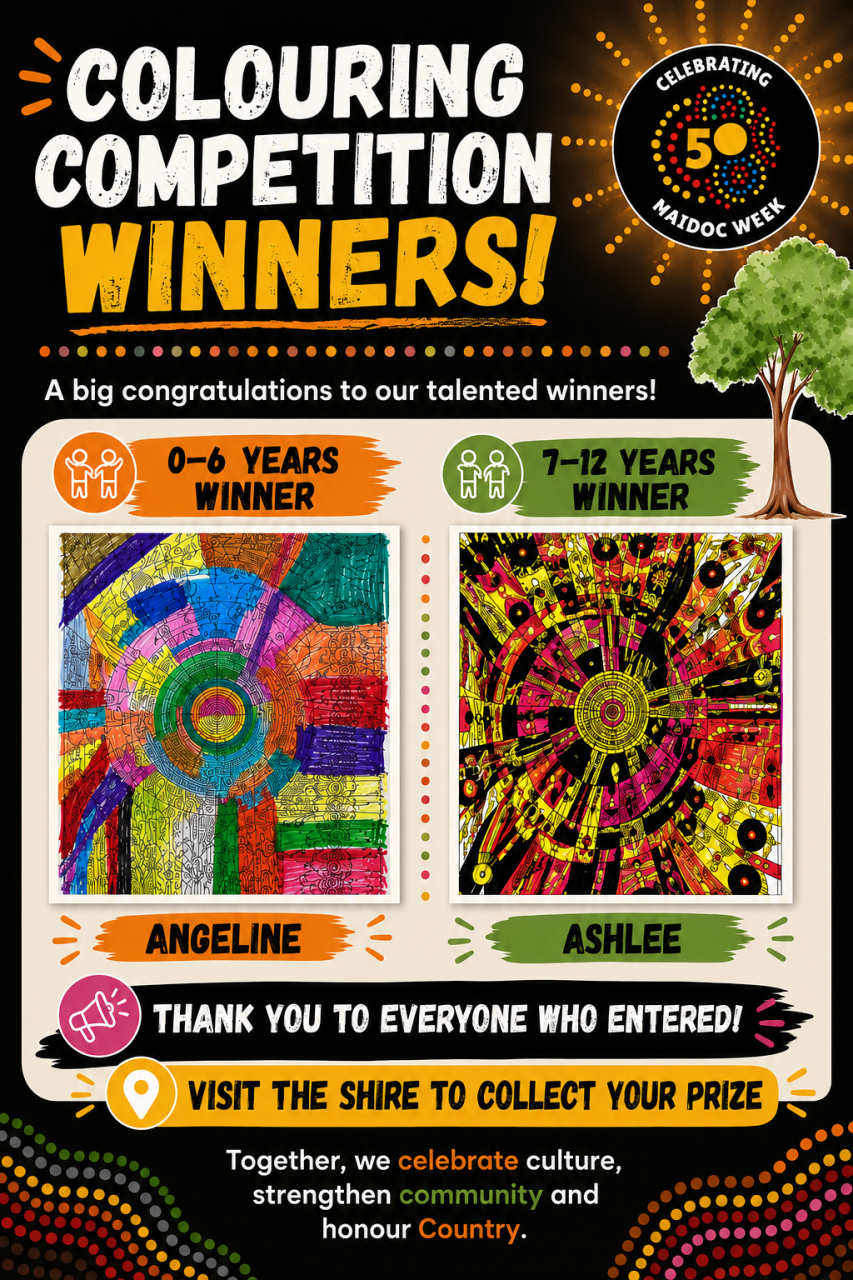 NAIDOC Week Colouring-In Competition Winners