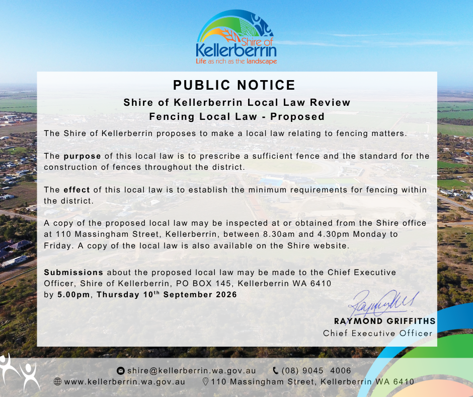 Proposed Fencing Local Law 2026
