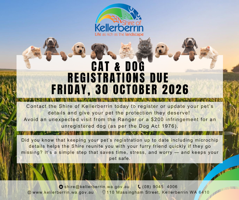Cat & Dog Registrations Due!