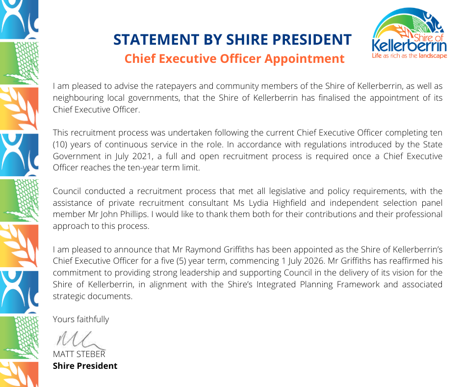 STATEMENT BY SHIRE PRESIDENT